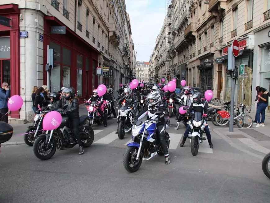 Lyon : plus de 350 motardes ont défilé pour l’égalité