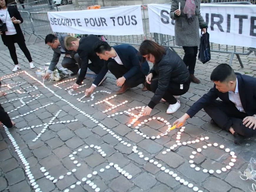 Lyon : la communauté chinoise réunie dans le silence