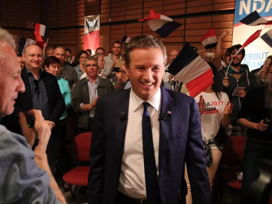 Présidentielle : à Lyon, Nicolas Dupont-Aignan prône "le patriotisme humaniste"