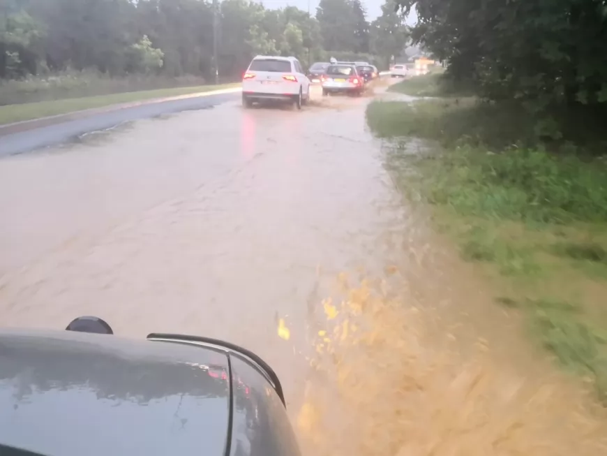 L’orage et les pluies provoquent des inondations dans le sud-est lyonnais