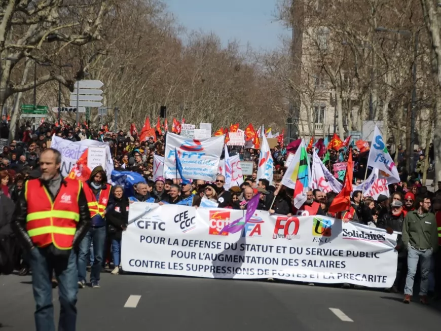 Journée d'action sociale : entre 10 000 et 15 000 personnes dans la rue à Lyon