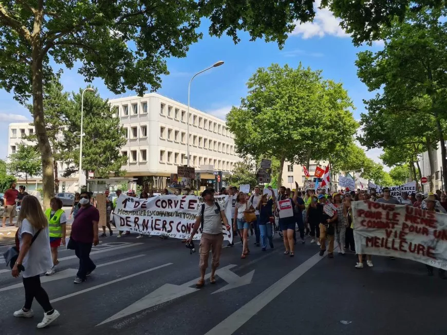 Les soignants mobilisés à Lyon pour leur manifestation du 14 juillet