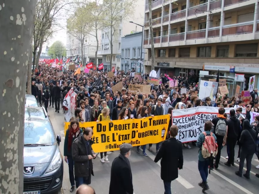 Lyon : entre 4400 et 15 000 personnes ont manifesté contre la loi travail