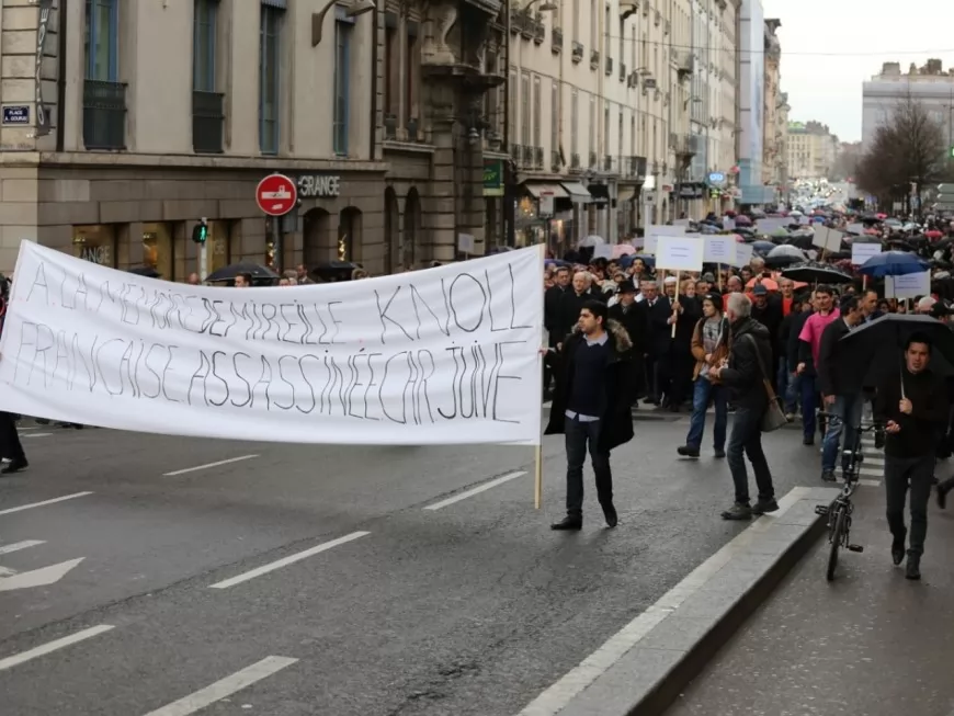 Un rassemblement contre l'antisémitisme à Lyon