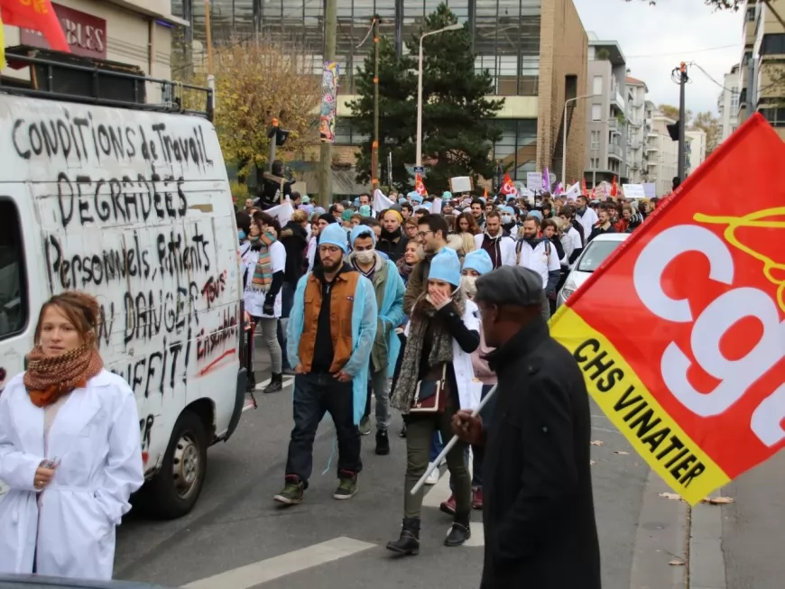 1300 personnes mobilisées à Lyon pour la défense de l’hôpital public