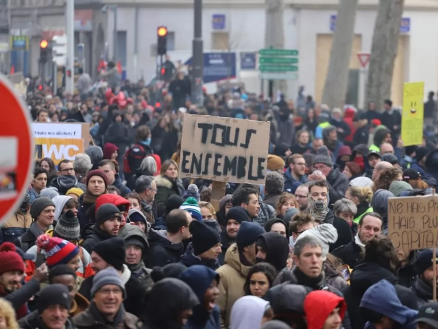Lyon : entre 1400 et 5000 personnes de nouveau mobilisées contre la réforme des retraites