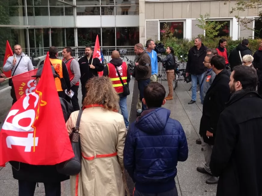 Un rassemblement pour soutenir les salariés de Prosegur jugés à Lyon