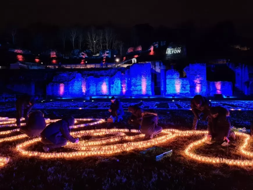 Fête des Lumières : 20 000 lumignons solidaires au théâtre antique de Fourvière