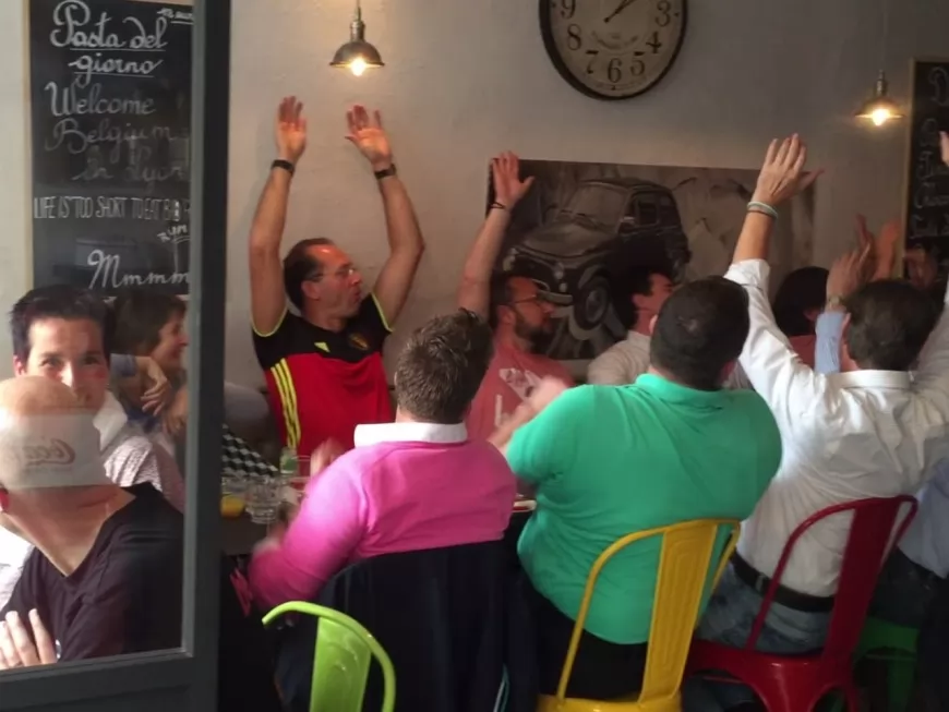 Un restaurant italien de Lyon accueille un groupe de supporters belges avant le match
