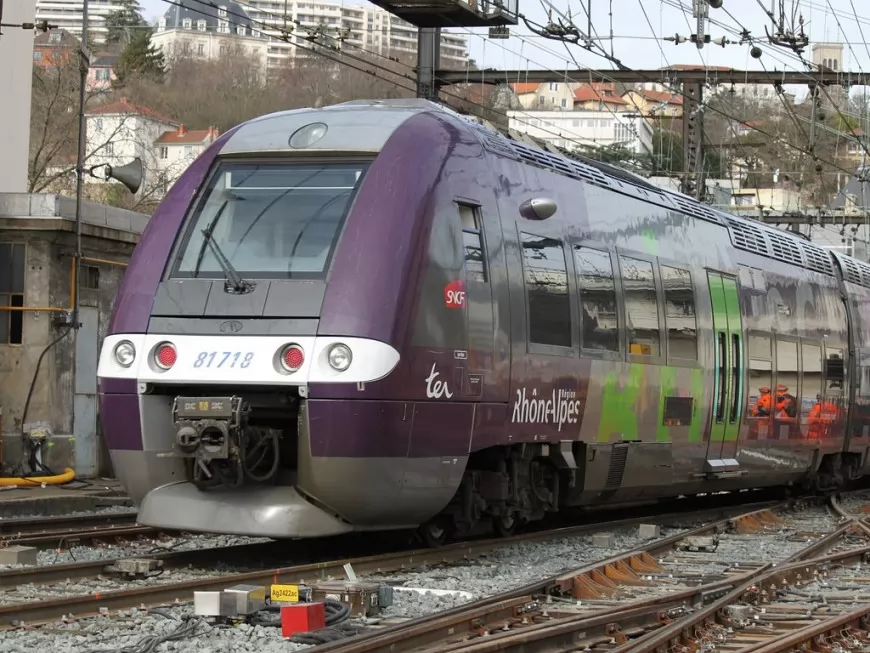 La ligne Lyon-St Etienne coupée jusqu'à vendredi matin minimum