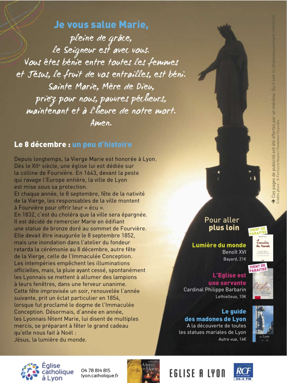 Pas de « Je vous salue Marie » dans 20 Minutes 