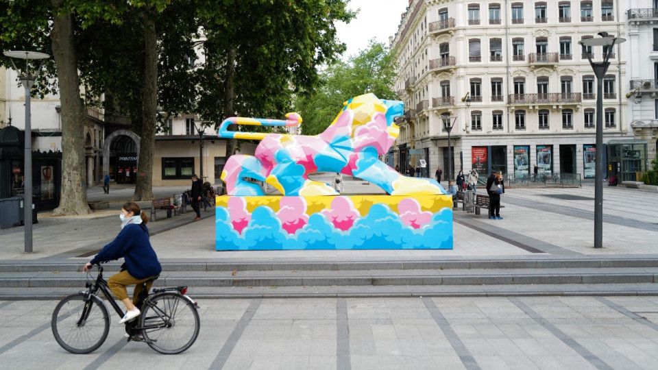 Lyon : un lion de 3 mètres de haut pour donner de la couleur à la Presqu'île