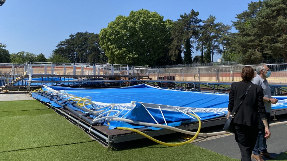 La piscine éphémère du Parc de la Tête d’Or revient à Lyon cet été 
