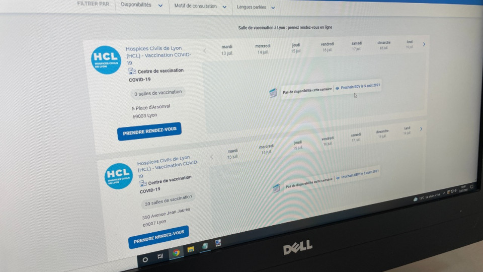 Vaccin : la prise de rendez-vous sur Doctolib dans le Rhône augmente de plus de 850% depuis l'allocution de Macron