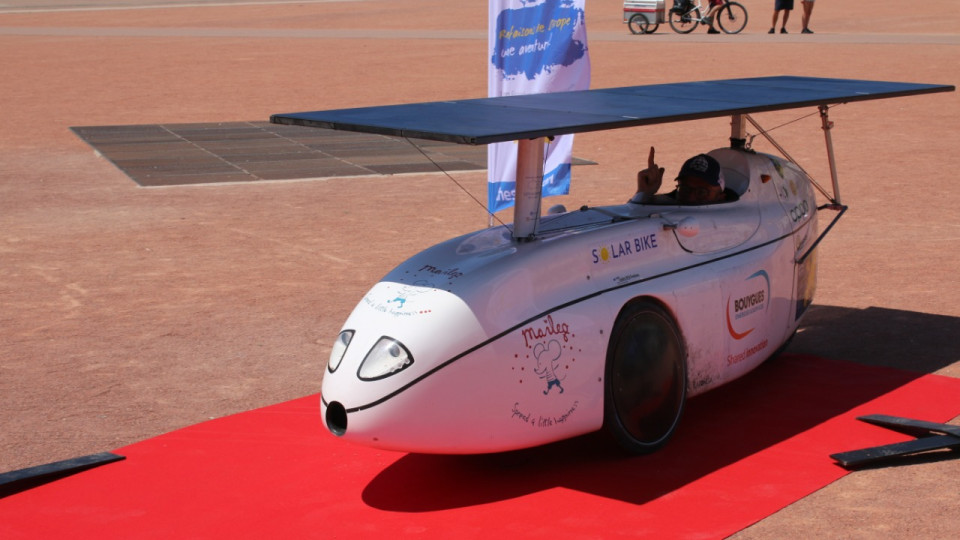 Le Sun Trip en vélo solaire boucle son tour d'Europe à Lyon