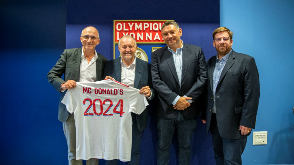 L'OL renouvelle son partenariat avec McDonald's