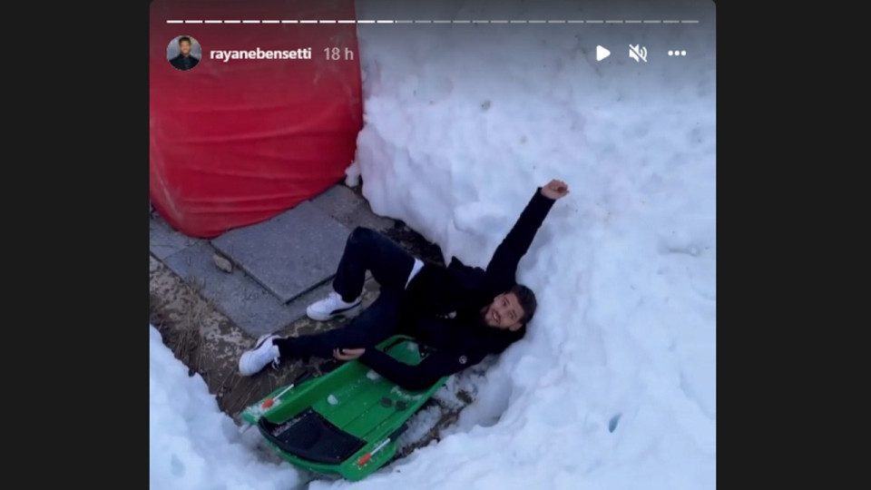 Le Lyonnais Rayane Bensetti se casse un genou… en faisant de la luge