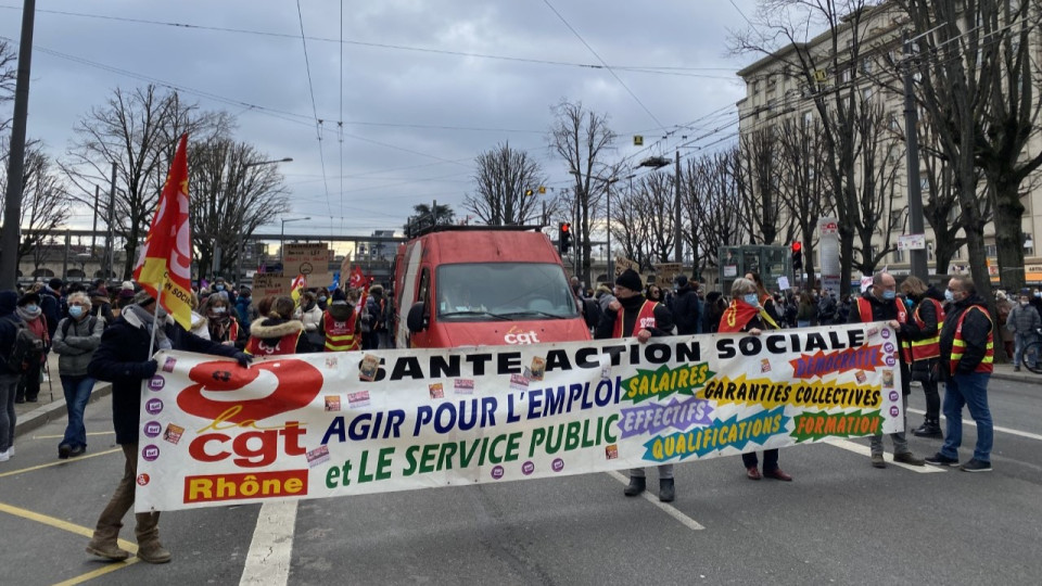 Lyon : les professionnels de santé et d’action sociale ont fait grève ce mardi