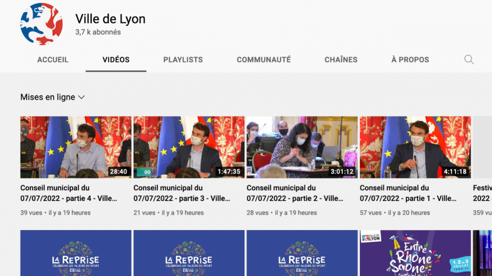 Insolite : la Ville de Lyon publie le replay du conseil municipal... de l'an dernier