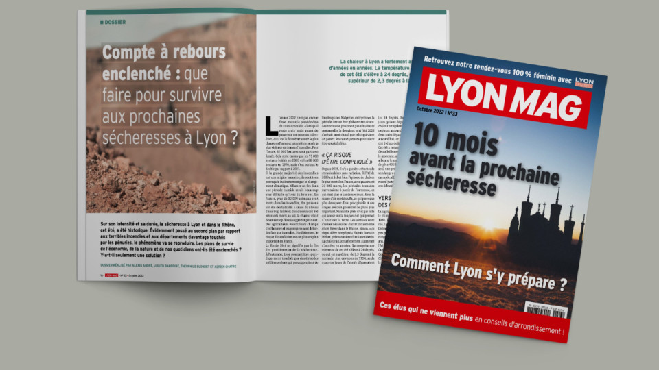 LyonMag : Lyon face aux prochaines sécheresses en Une du mois d'octobre !