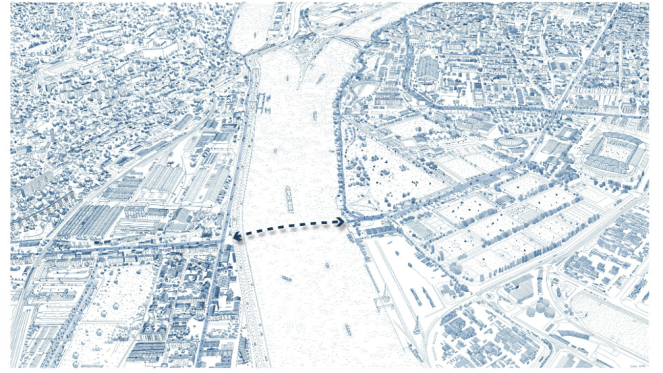 Bientôt une passerelle entre Oullins et Gerland ? Une réunion de concertation ce mercredi