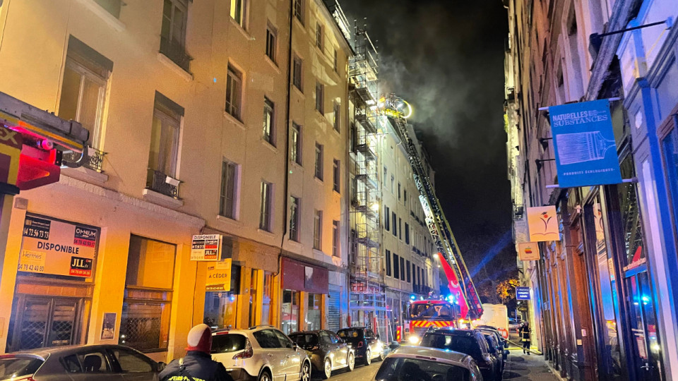 Lyon : incendie en centre-ville, un bless&eacute; l&eacute;ger