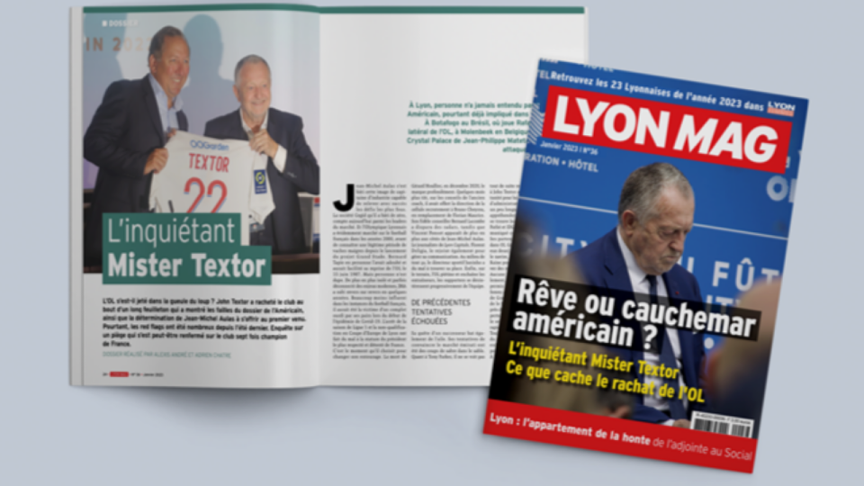 Le cauchemar américain pour l’OL en Une de LyonMag en janvier !