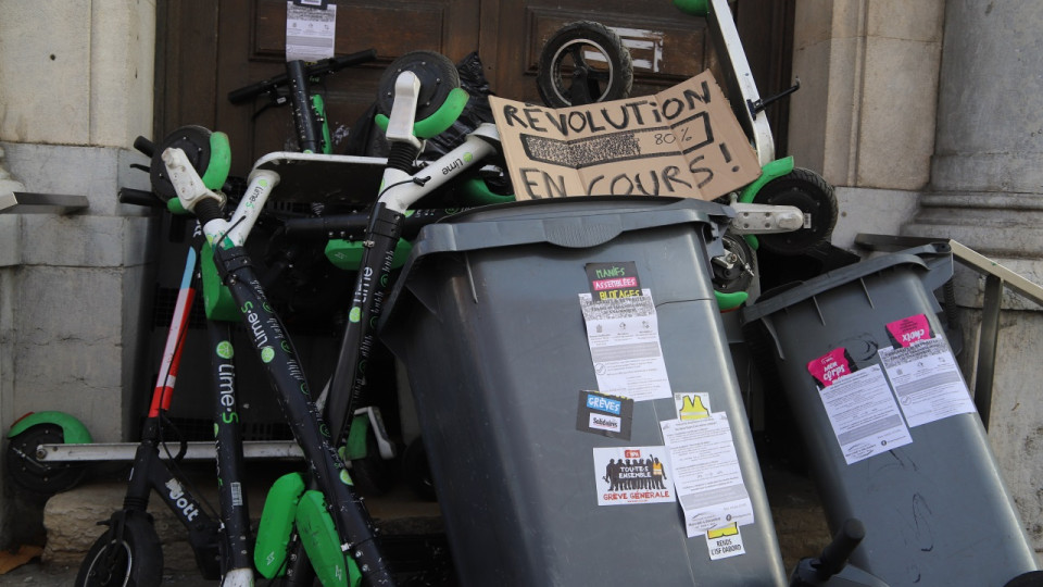 Blocages en cours devant l'Université Lyon 2