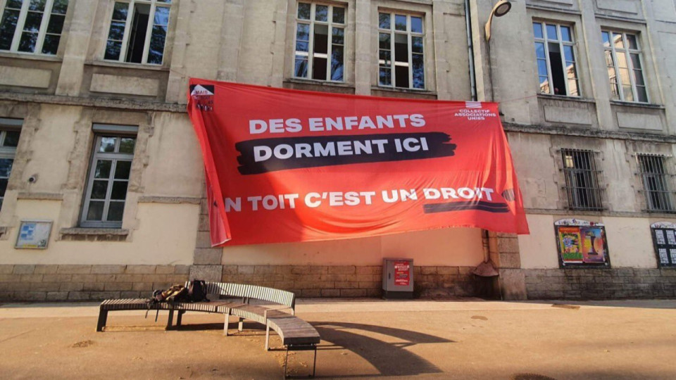 Villeurbanne : l’école Jules Guesde occupée pour loger deux enfants