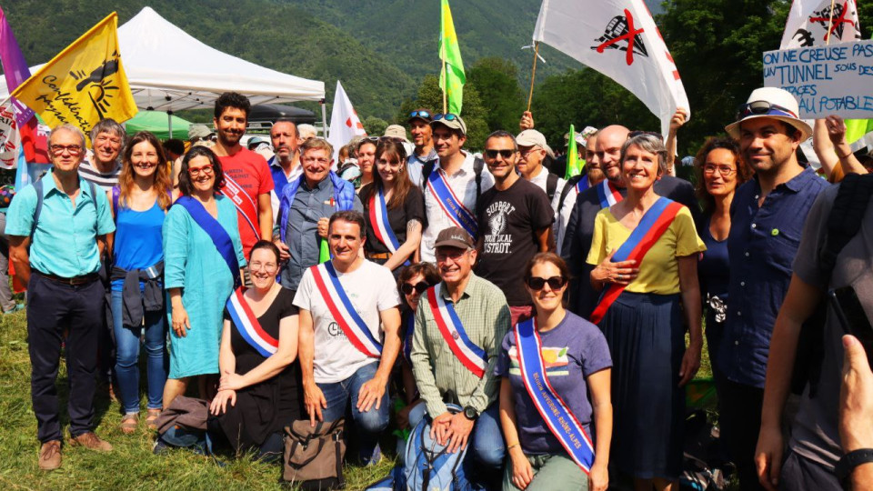 Manifestation contre le Lyon-Turin : plusieurs élus lyonnais sur place