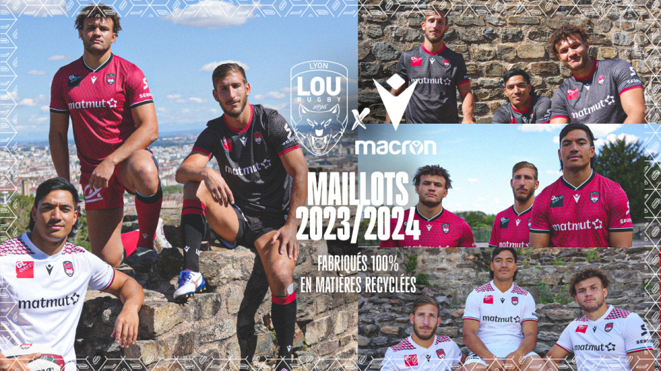 Le LOU dévoile ses trois maillots pour la saison 2023-24