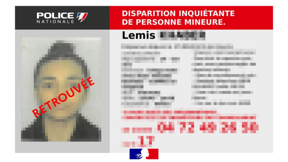 Près de Lyon : un appel à témoins lancé après la disparition inquiétante d’une jeune fille