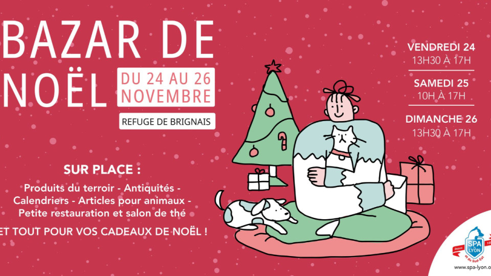 La SPA de Lyon organise son bazar de Noël