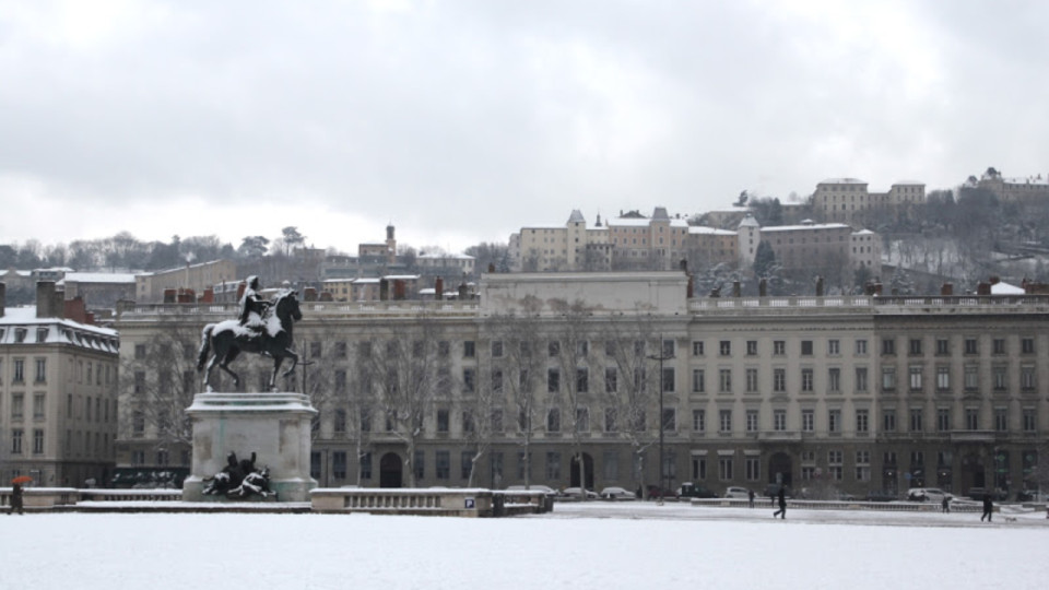 Lyon et le département mis en vigilance jaune neige-verglas par Météo France
