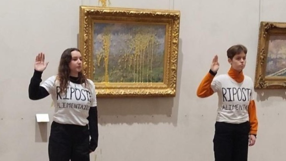 Lyon : deux activistes écologistes s'attaquent à un tableau de Claude Monet