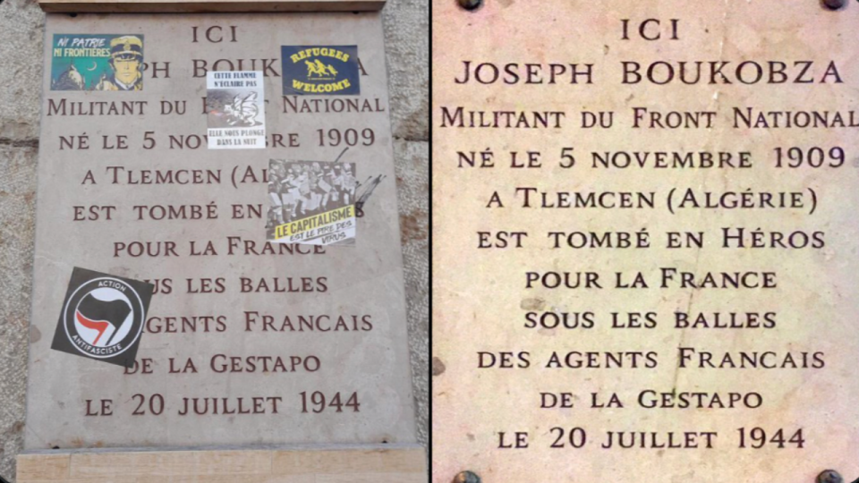 Lyon : le PCF condamne "la profanation" répétée de la plaque commémorative de Joseph Boukobza