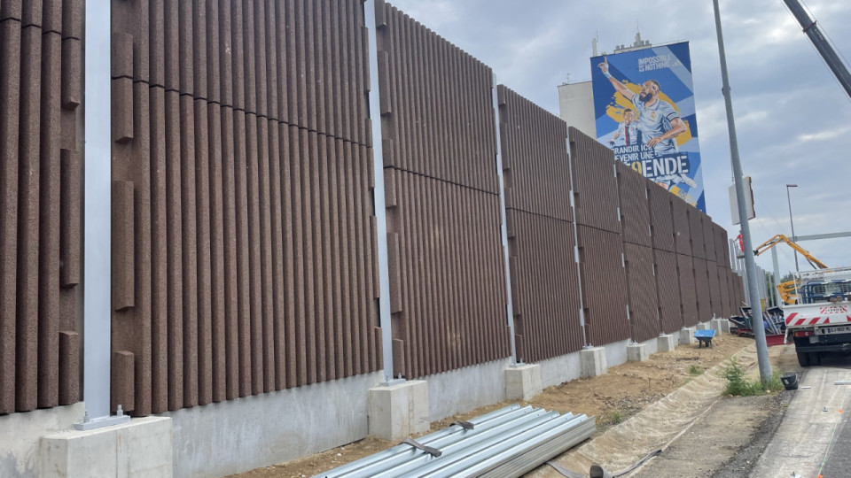 Lyon : le mur anti-bruit livré fin septembre sur le périphérique