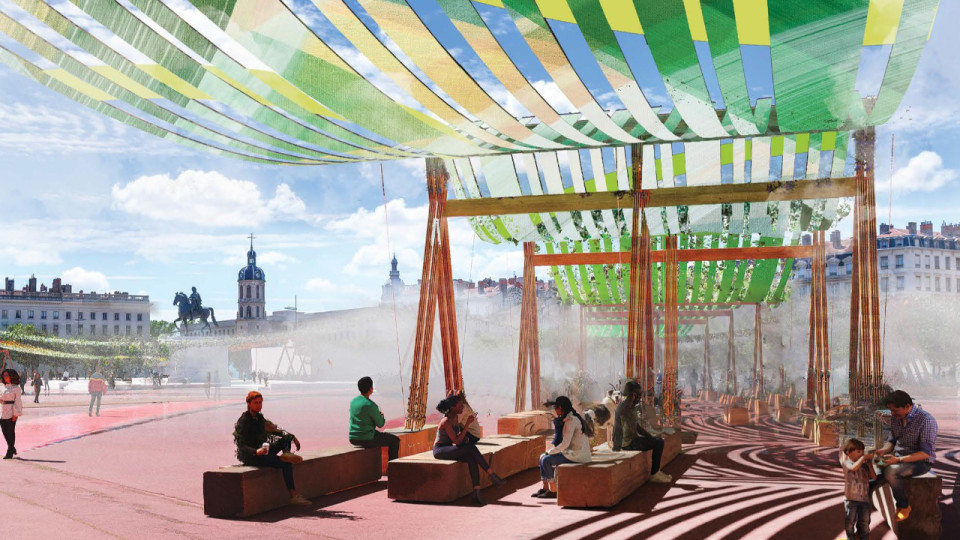 Parcours ombragé place Bellecour à Lyon : découvrez à quoi ressemblera le projet !