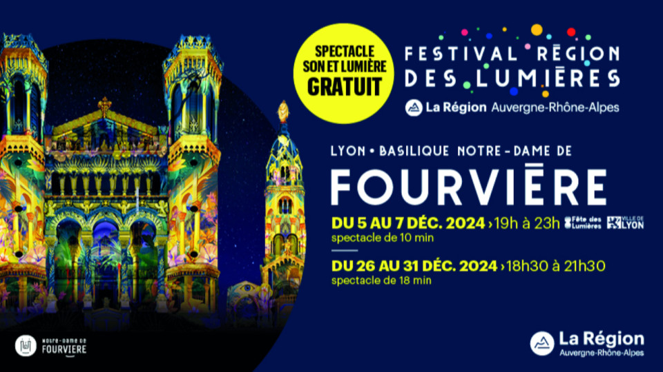 Retrouvez le Festival Région des Lumières à Fourvière en décembre !