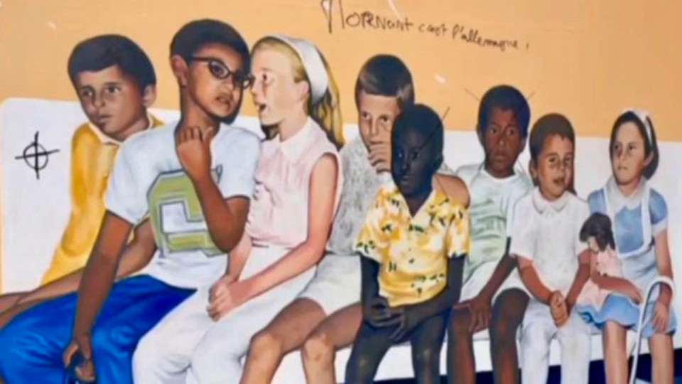 "Mornant c’est l’Allemagne" : des inscriptions identitaires sur la fresque Joséphine Baker