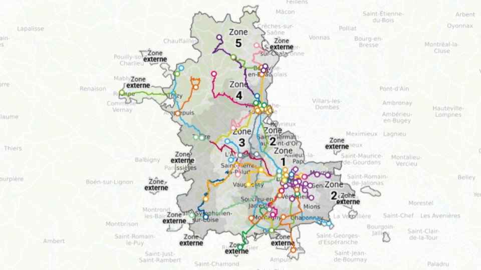 TCL : une carte interactive en ligne pour se repérer dans le nouveau réseau unifié de Lyon et du Rhône