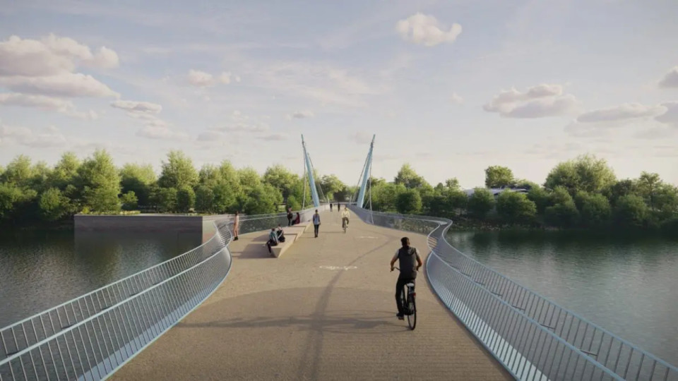 Passerelle Lyon Gerland–La Saulaie : voici à quoi va ressembler le futur pont suspendu sur le Rhône
