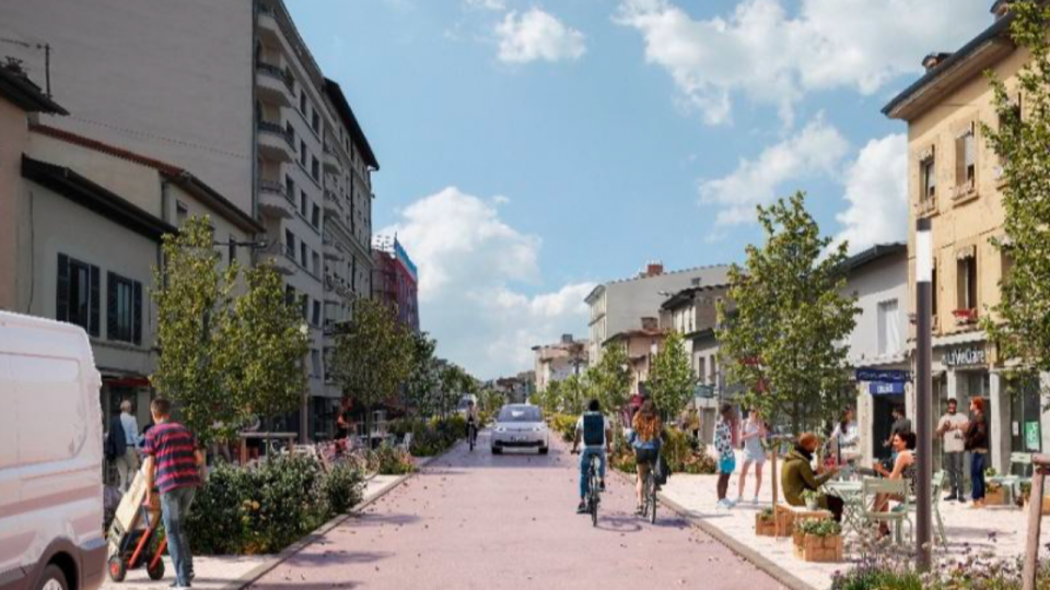 Lyon 8ᵉ : la premi&egrave;re phase de r&eacute;am&eacute;nagement de l&rsquo;avenue des Fr&egrave;res Lumi&egrave;re est achev&eacute;e