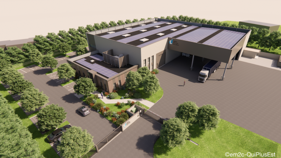 &Agrave; Mions, le groupe em2c construit 2 450 m&sup2; de locaux mixtes pour Delta Service Location