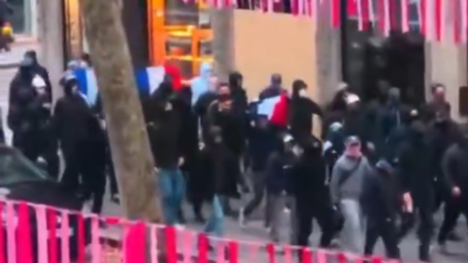 24 octobre &agrave; Lyon : un cort&egrave;ge de nationalistes aper&ccedil;u dans les rues