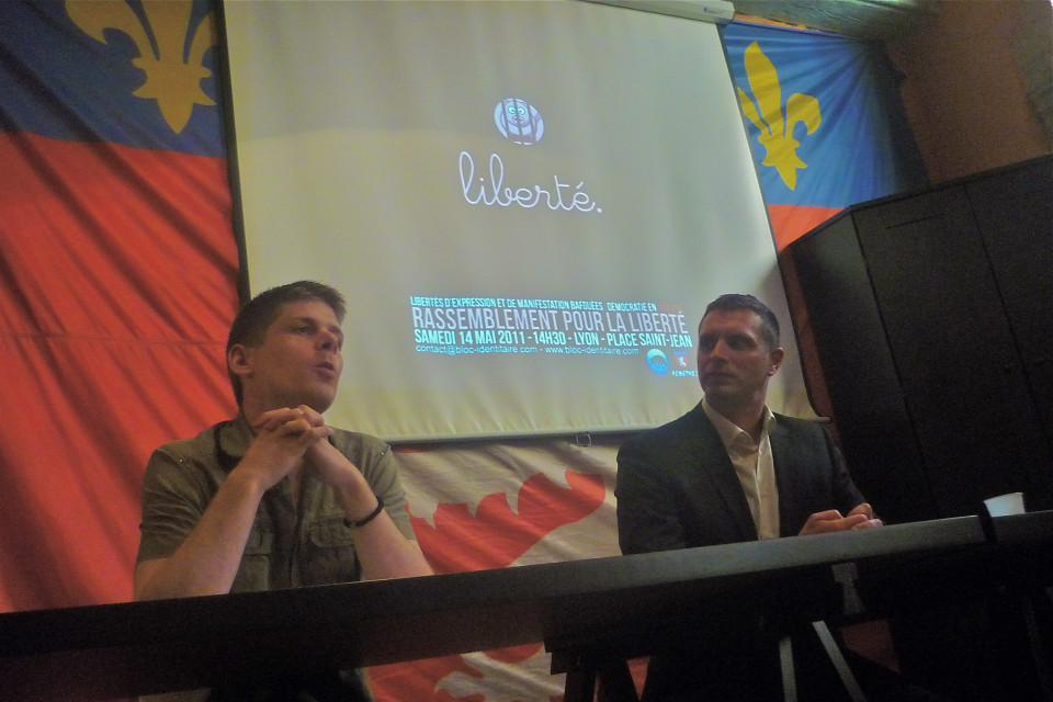 Les Identitaires lyonnais se parent de liberté pour faire leur cochonnerie