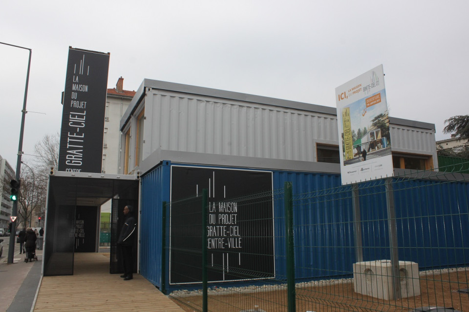 Villeurbanne inaugure sa Maison du projet Gratte-Ciel ainsi que sa maquette