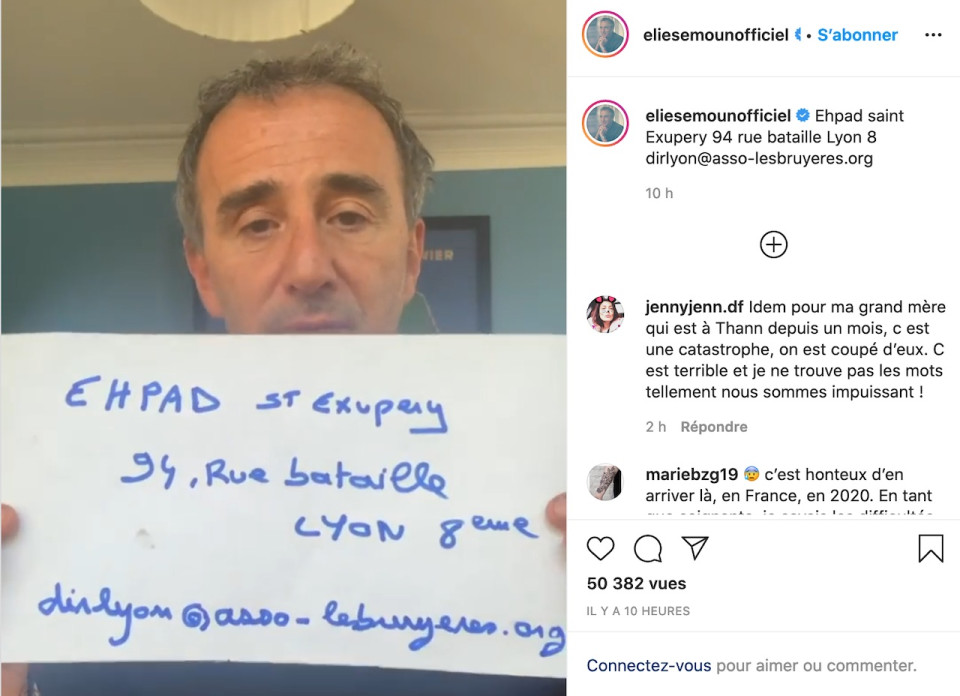 Coronavirus : Elie Semoun lance un appel pour aider l’Ehpad où se trouve son père à Lyon