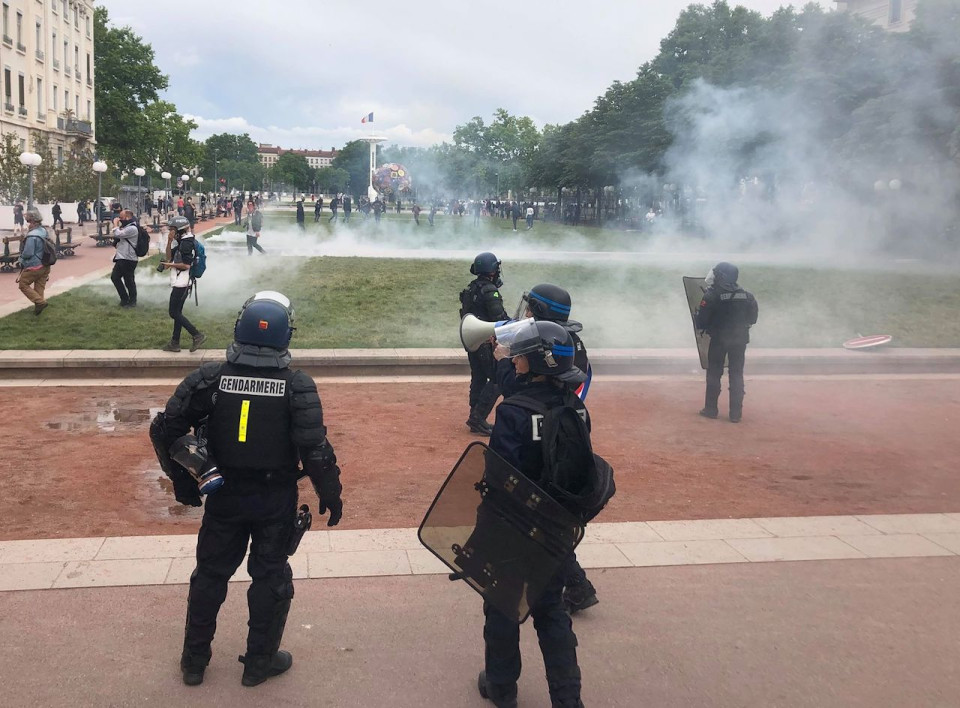Cinq interpellations après la manifestation contre les violences policières à Lyon