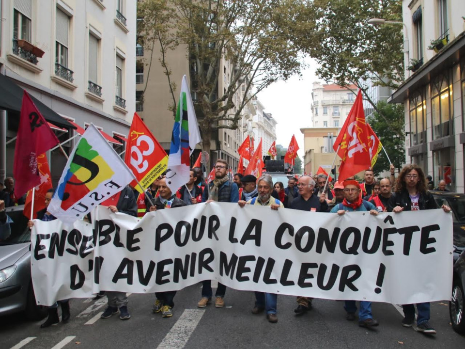 Rentrée sociale : entre 4 300 et 8 000 manifestants à Lyon